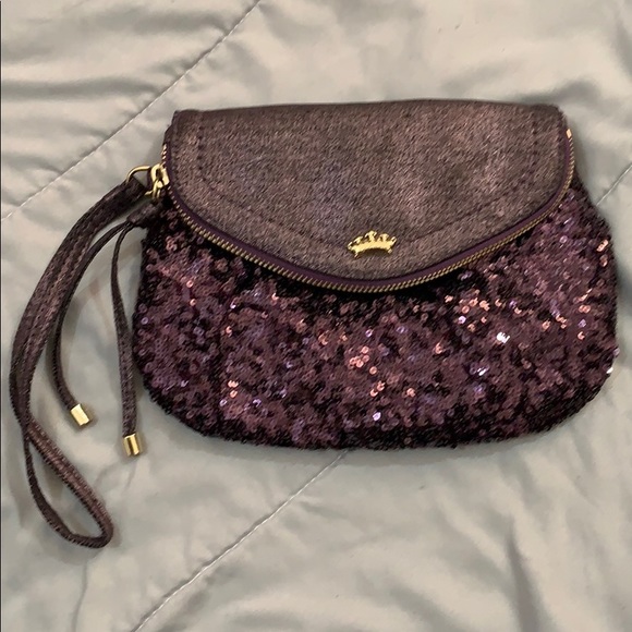 Juicy Couture Handbags - Juice couture purple sequin wristlet